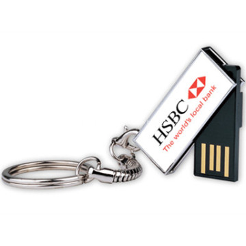 Promocional Micro Flip Usb Keychain HSBC HK
